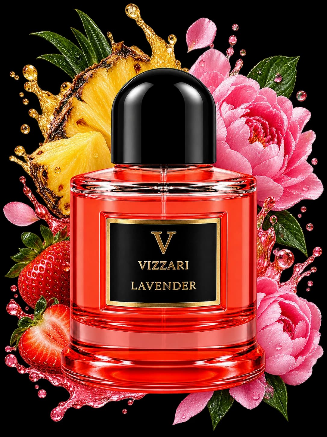 Vizzari Lavender perfume bottle — detail 2